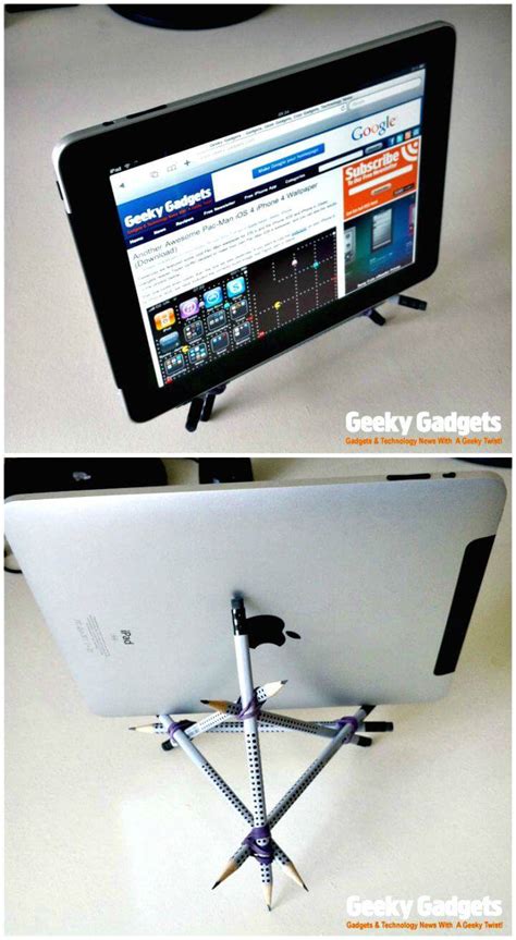 diy adjustable ipad stand.